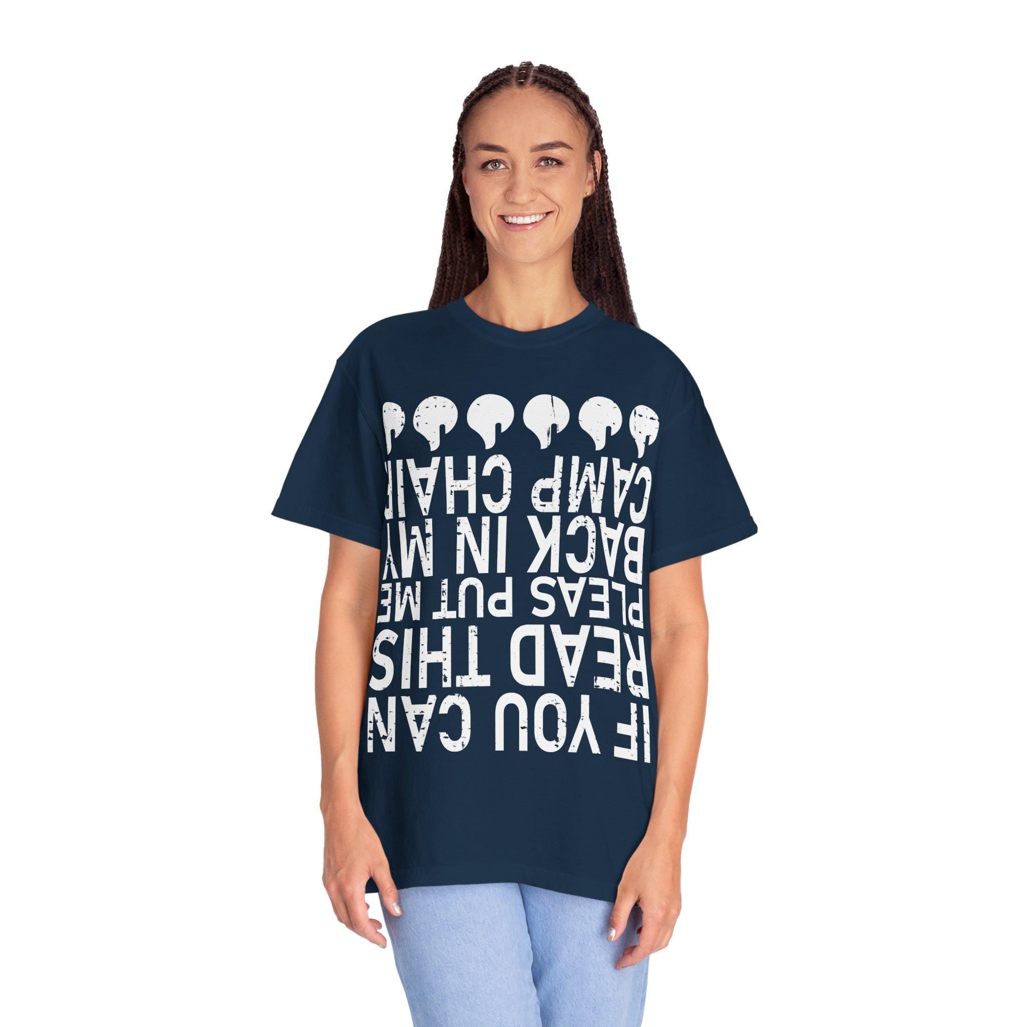 If You Can Read This Camp Chair Shirt Funny Camping T-Shirt Camper Gift Vintage