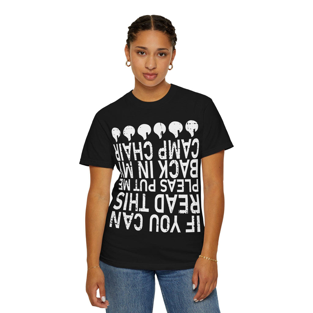 If You Can Read This Camp Chair Shirt Funny Camping T-Shirt Camper Gift Vintage