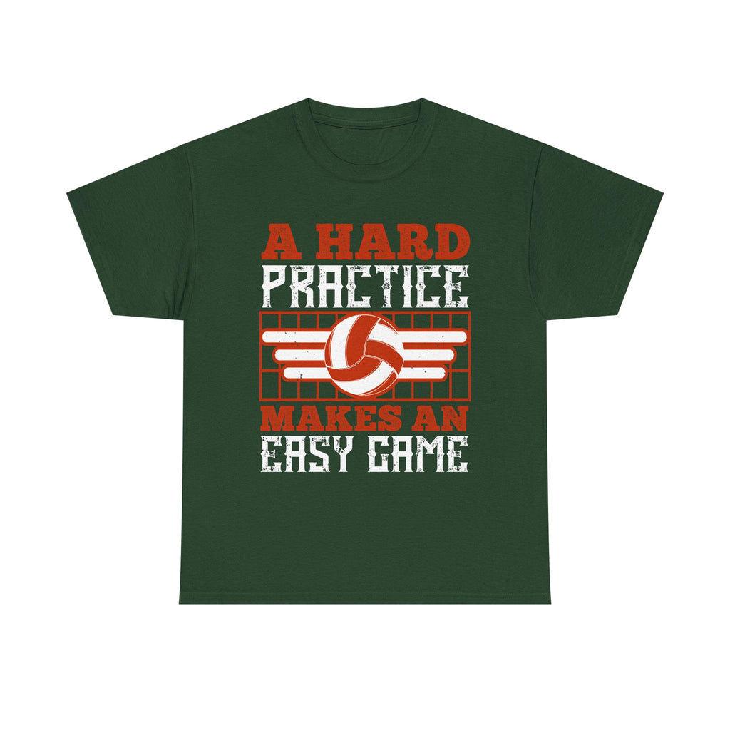 A Hard Practice Makes an Easy Game Volleyball T-Shirt – Vintage Volleyball Player Gift Coach