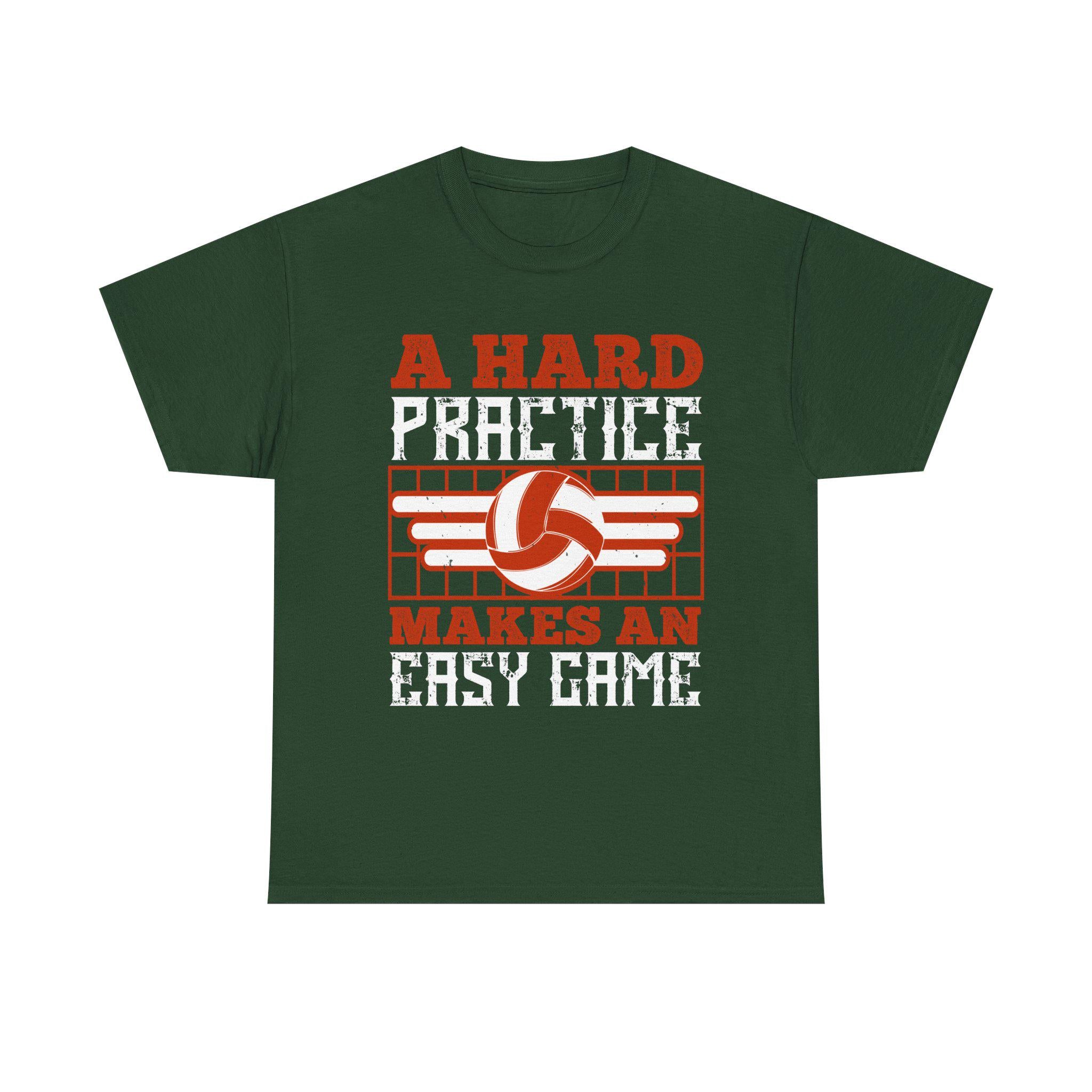 A Hard Practice Makes an Easy Game Volleyball T-Shirt – Vintage Volleyball Player Gift Coach
