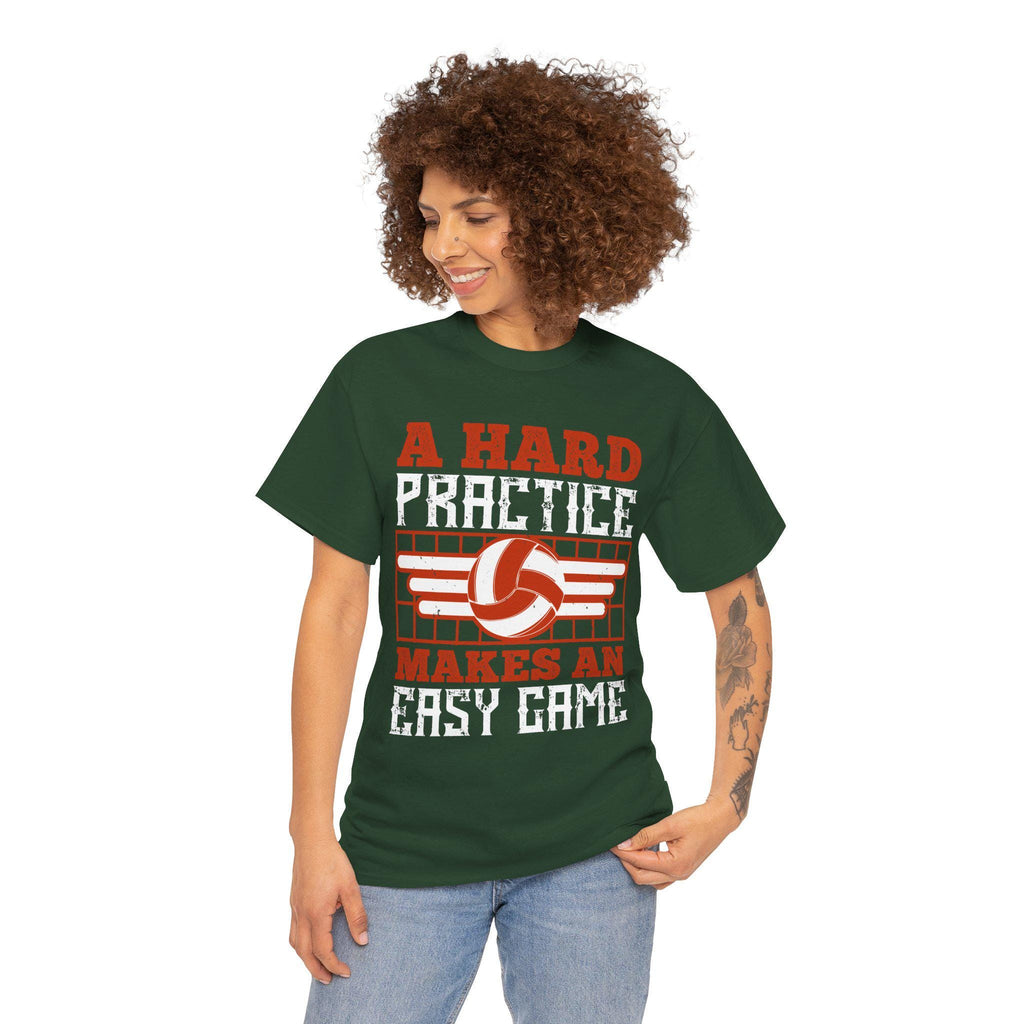A Hard Practice Makes an Easy Game Volleyball T-Shirt – Vintage Volleyball Player Gift Coach
