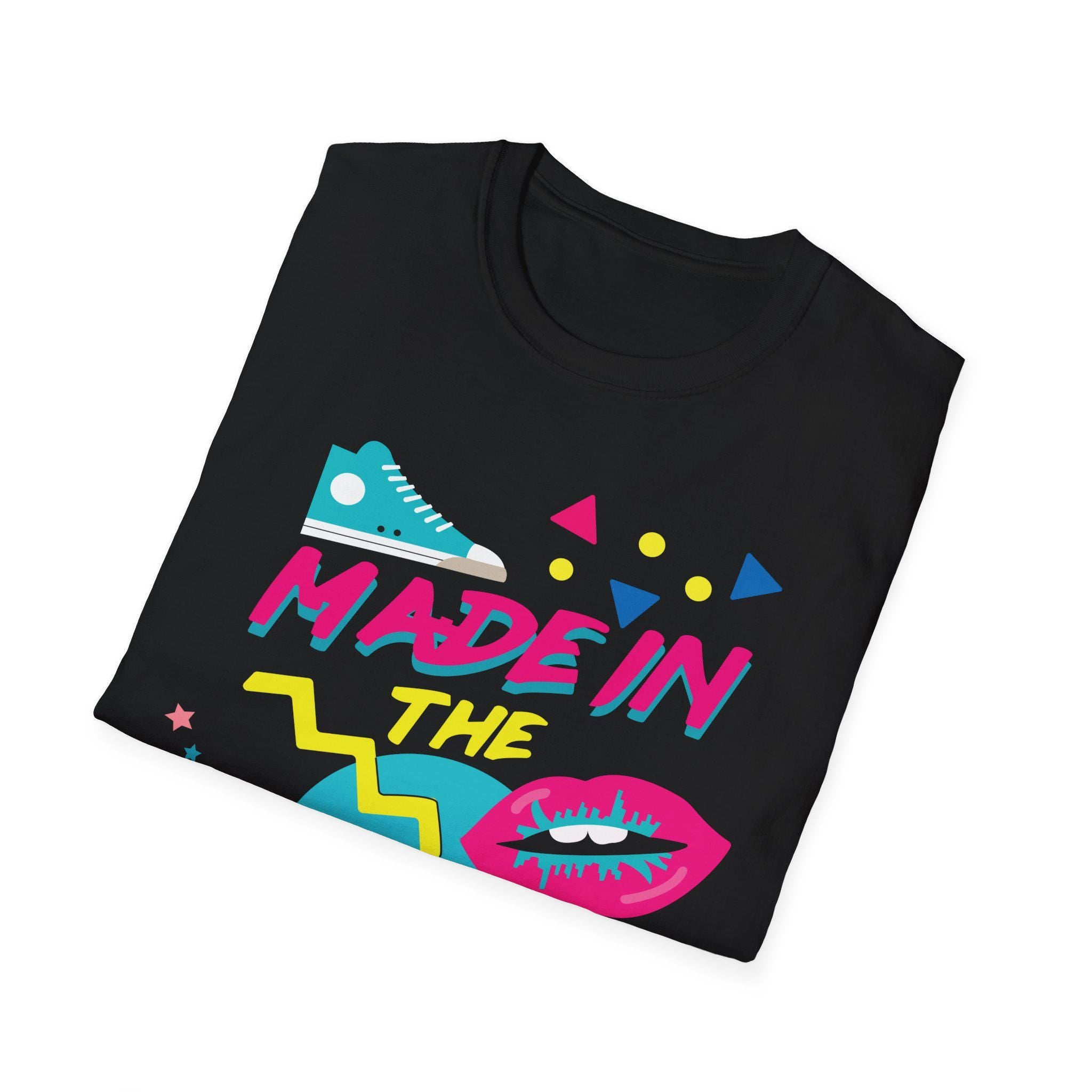 Made in the 80s Retro Neon Tee | 80s Mixtape Nostalgia T-Shirt