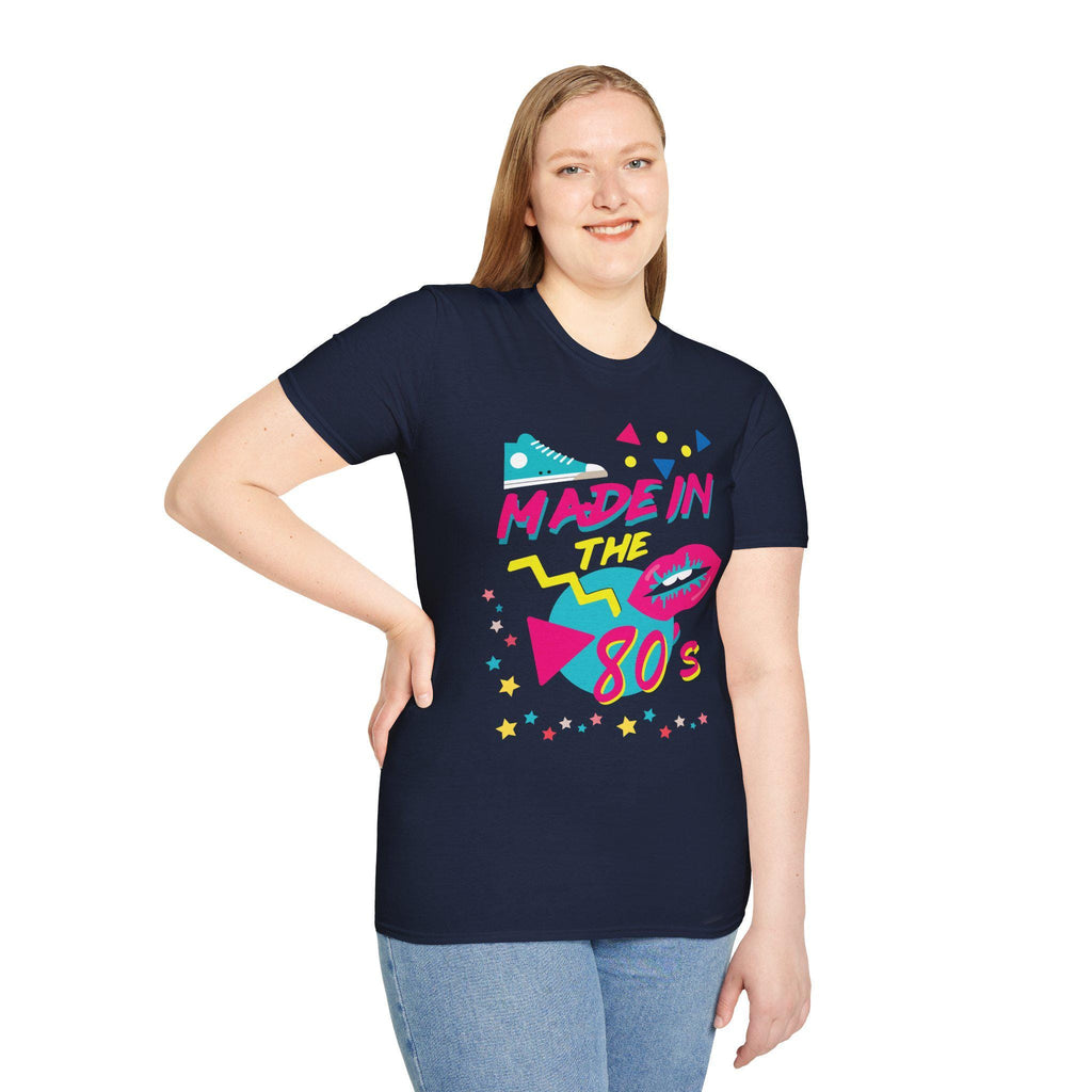 Made in the 80s Retro Neon Tee | 80s Mixtape Nostalgia T-Shirt