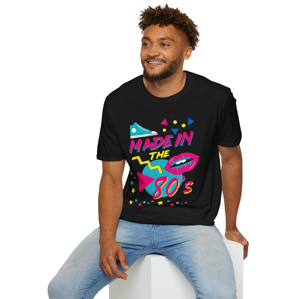 Made in the 80s Retro Neon Tee | 80s Mixtape Nostalgia T-Shirt