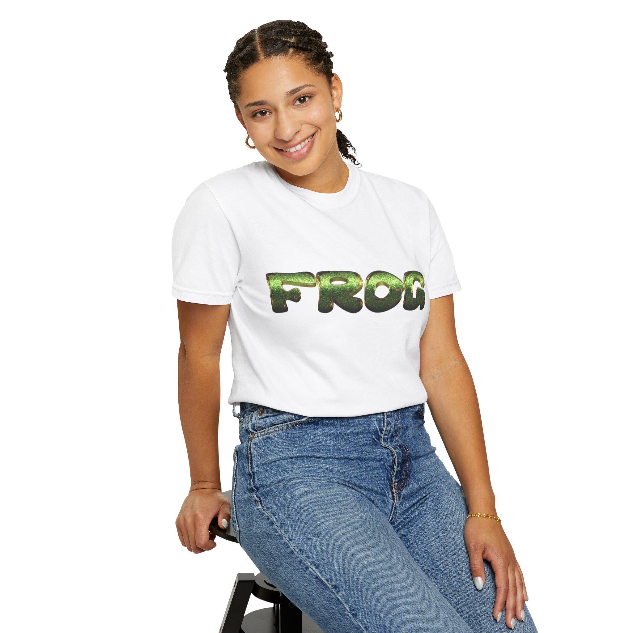 Frog Graphic T-Shirt | 100% US Cotton, Garment-Dyed Tee