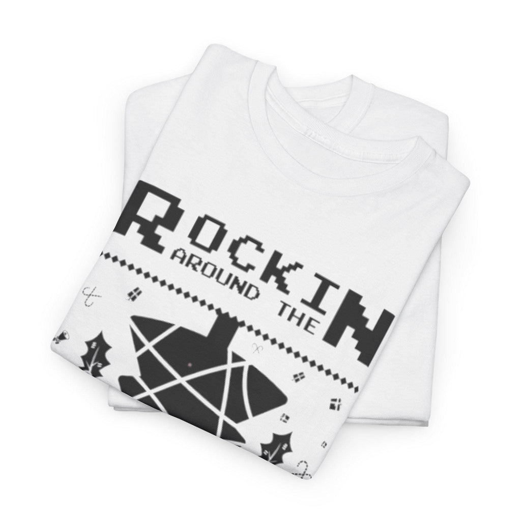 Rockin Around the Upside Down Retro Arcade Pixel Art Graphic T-Shirt