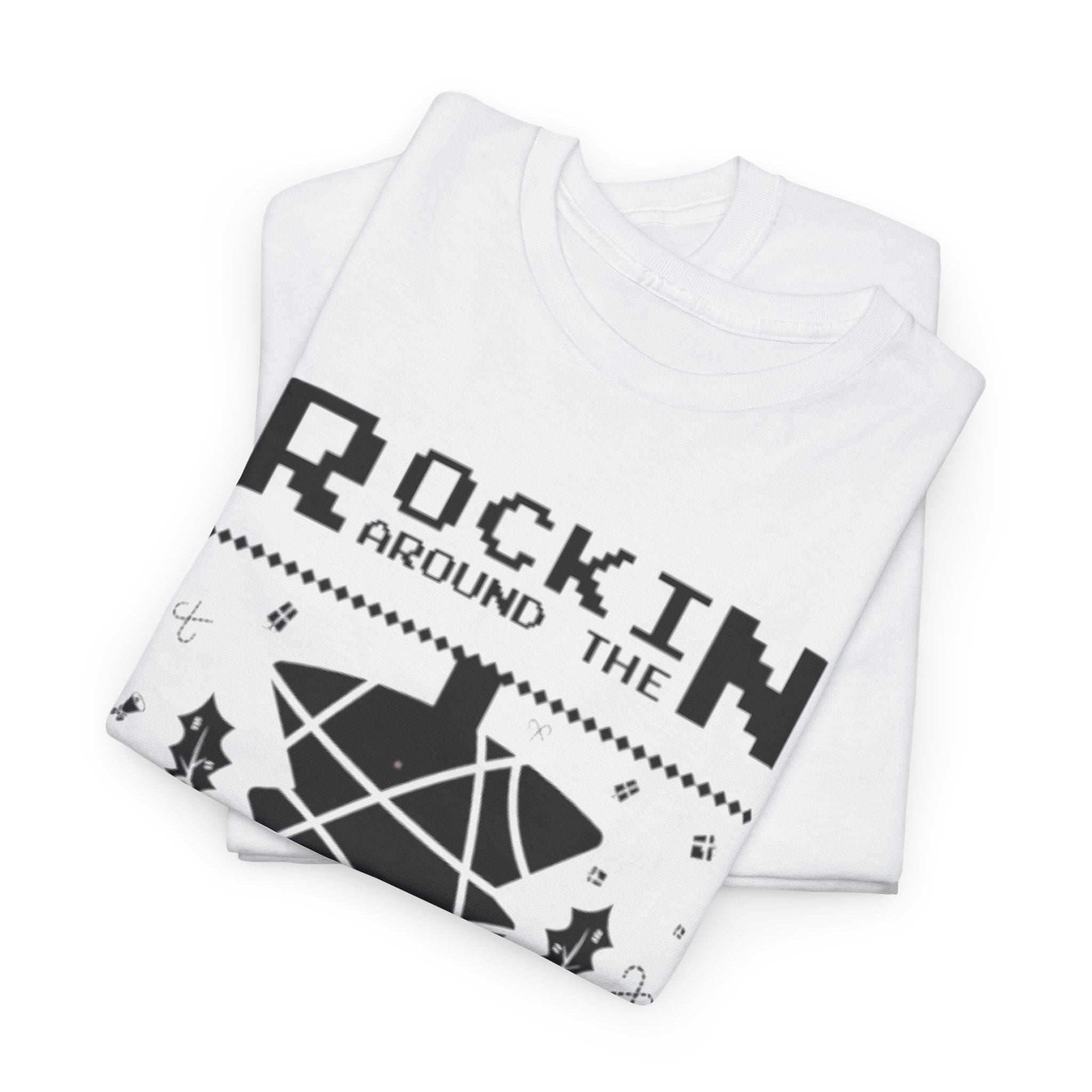 Rockin Around the Upside Down Retro Arcade Pixel Art Graphic T-Shirt