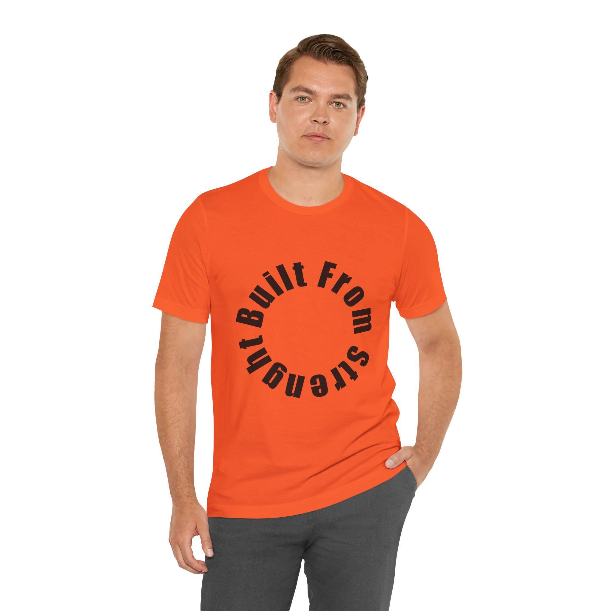 Built From Strength T-Shirt | Minimalist Typography Graphic Tee