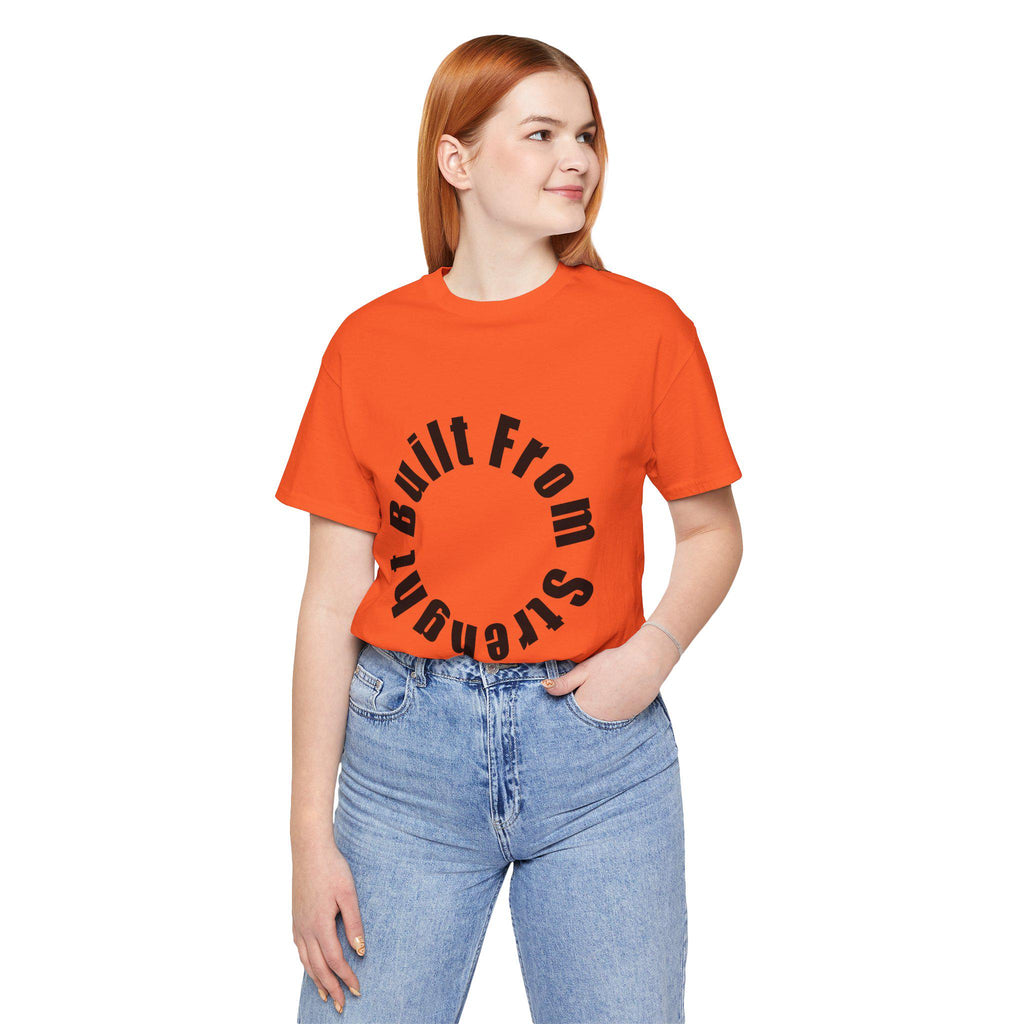 Built From Strength T-Shirt | Minimalist Typography Graphic Tee