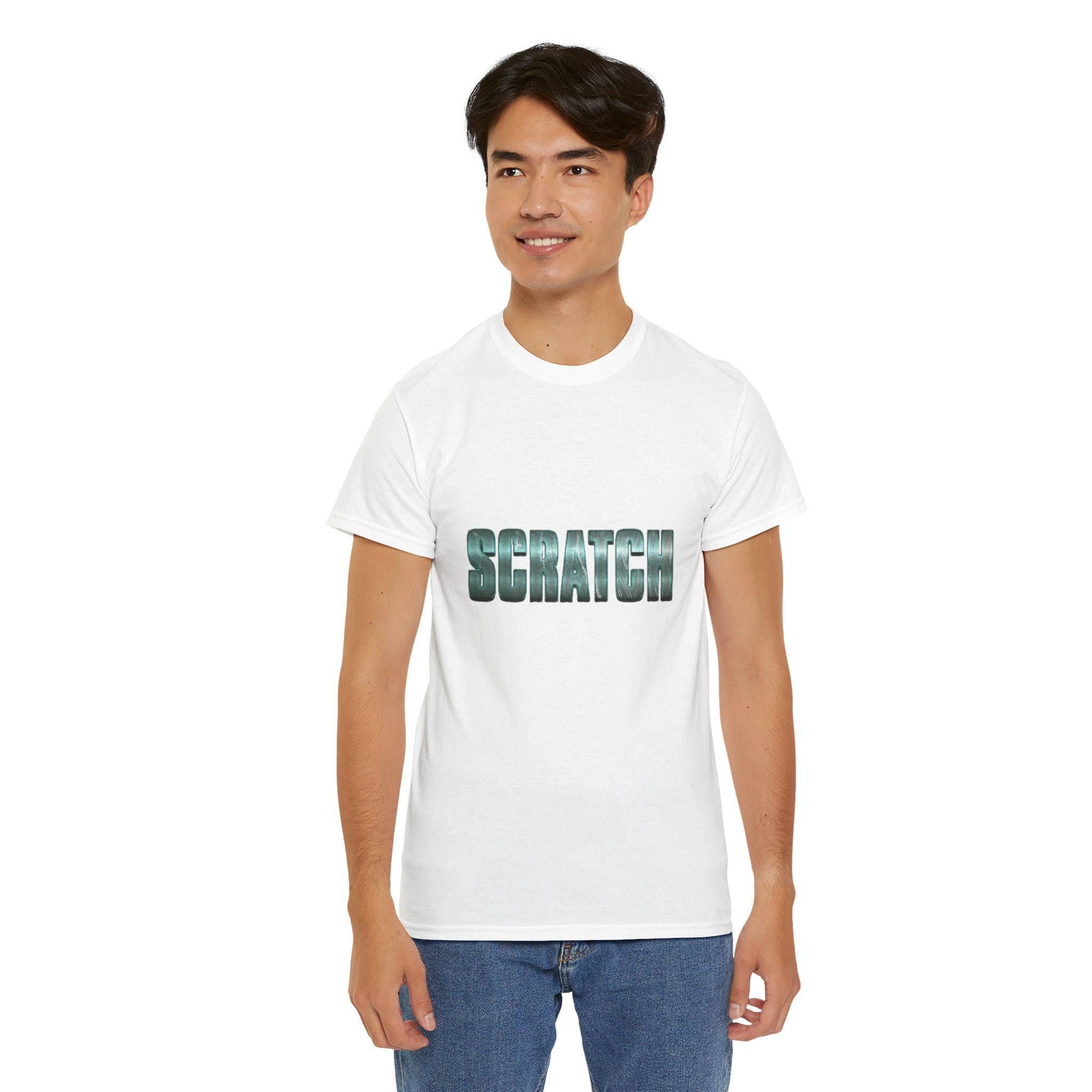 Scratch Shirt Minimalist Typography Graphic Tee Statement Unisex T-Shirt
