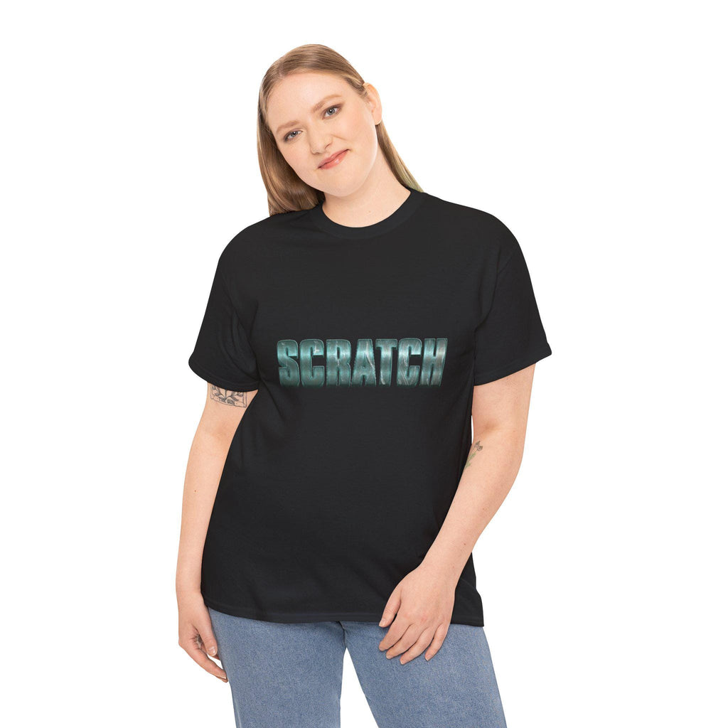 Scratch Shirt Minimalist Typography Graphic Tee Statement Unisex T-Shirt