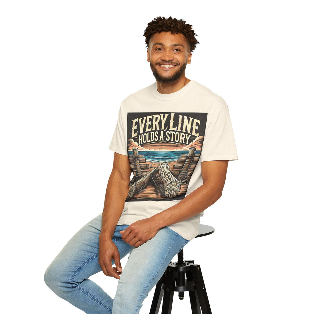 Nature Art Story Tee T-shirt | Garment-Dyed Cotton, Casual Wear
