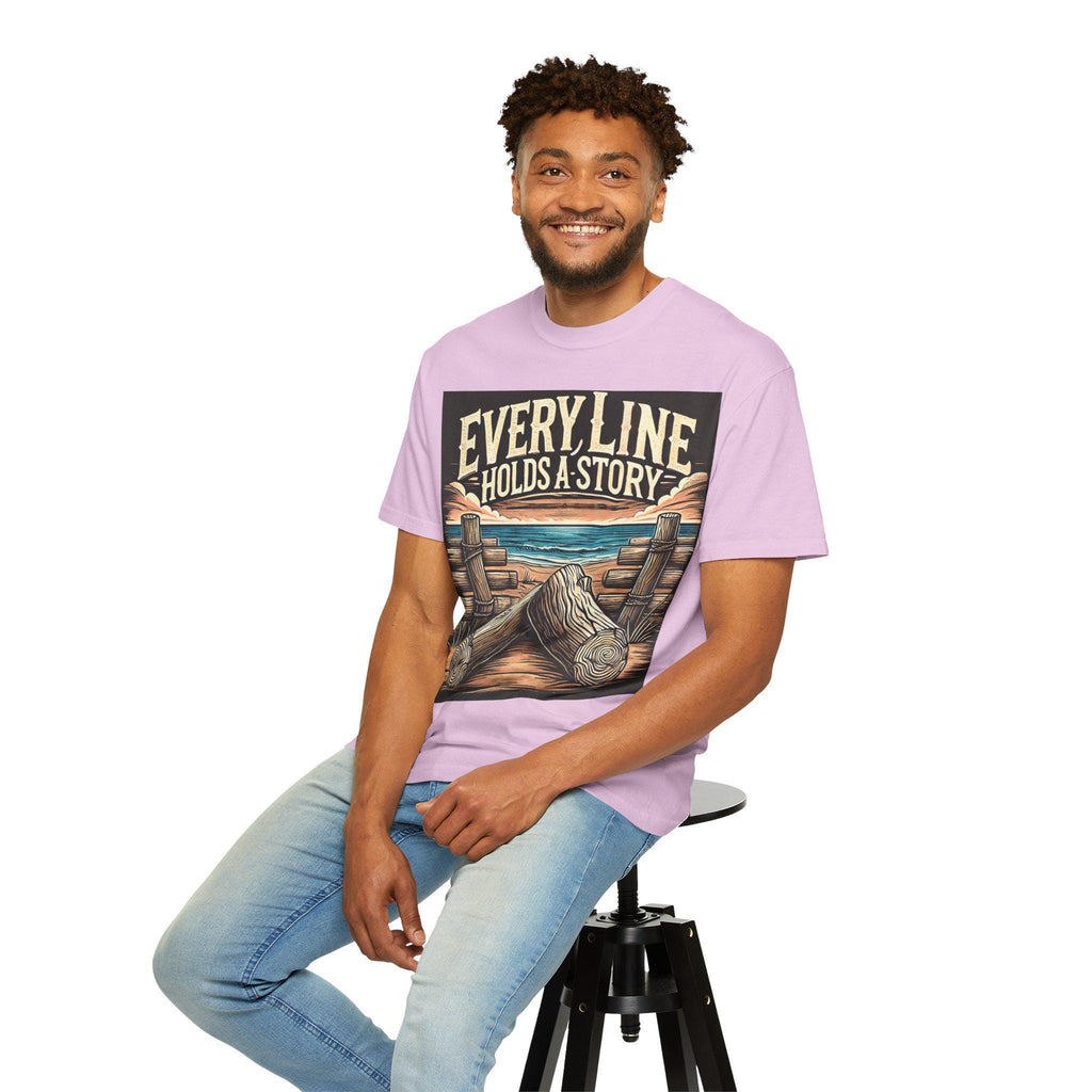 Nature Art Story Tee T-shirt | Garment-Dyed Cotton, Casual Wear