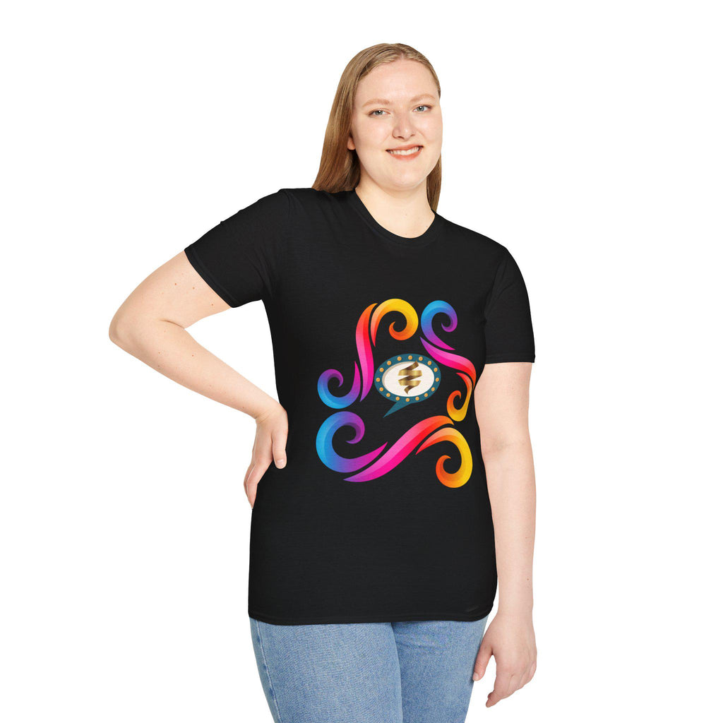 Vibrant Color Splash T-Shirt | Bold Graphic Cotton Tee