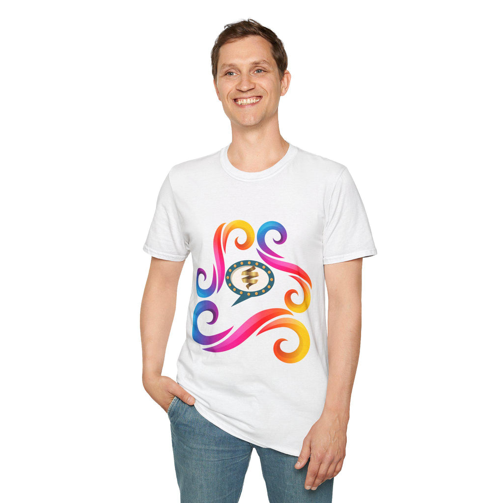 Vibrant Color Splash T-Shirt | Bold Graphic Cotton Tee