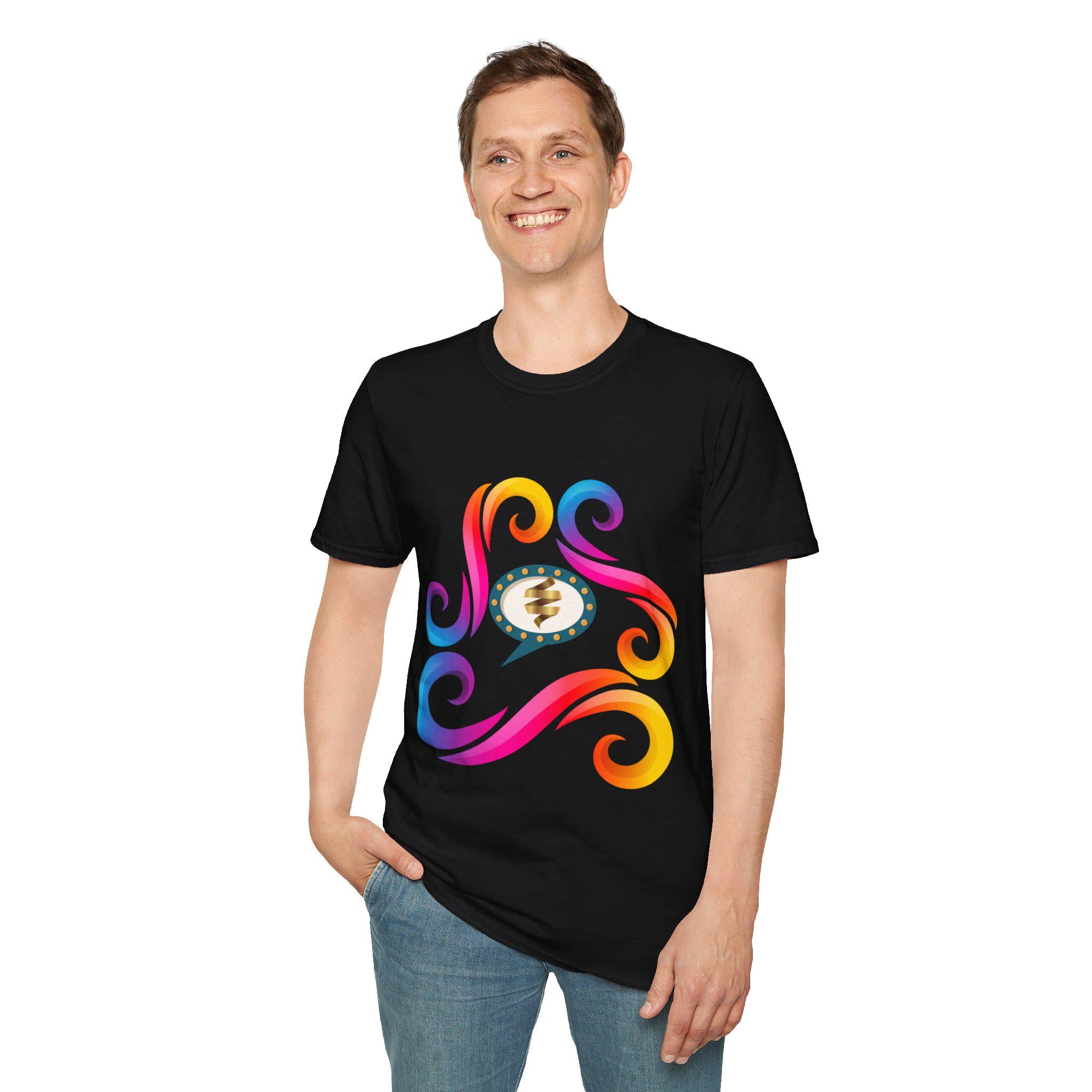 Vibrant Color Splash T-Shirt | Bold Graphic Cotton Tee