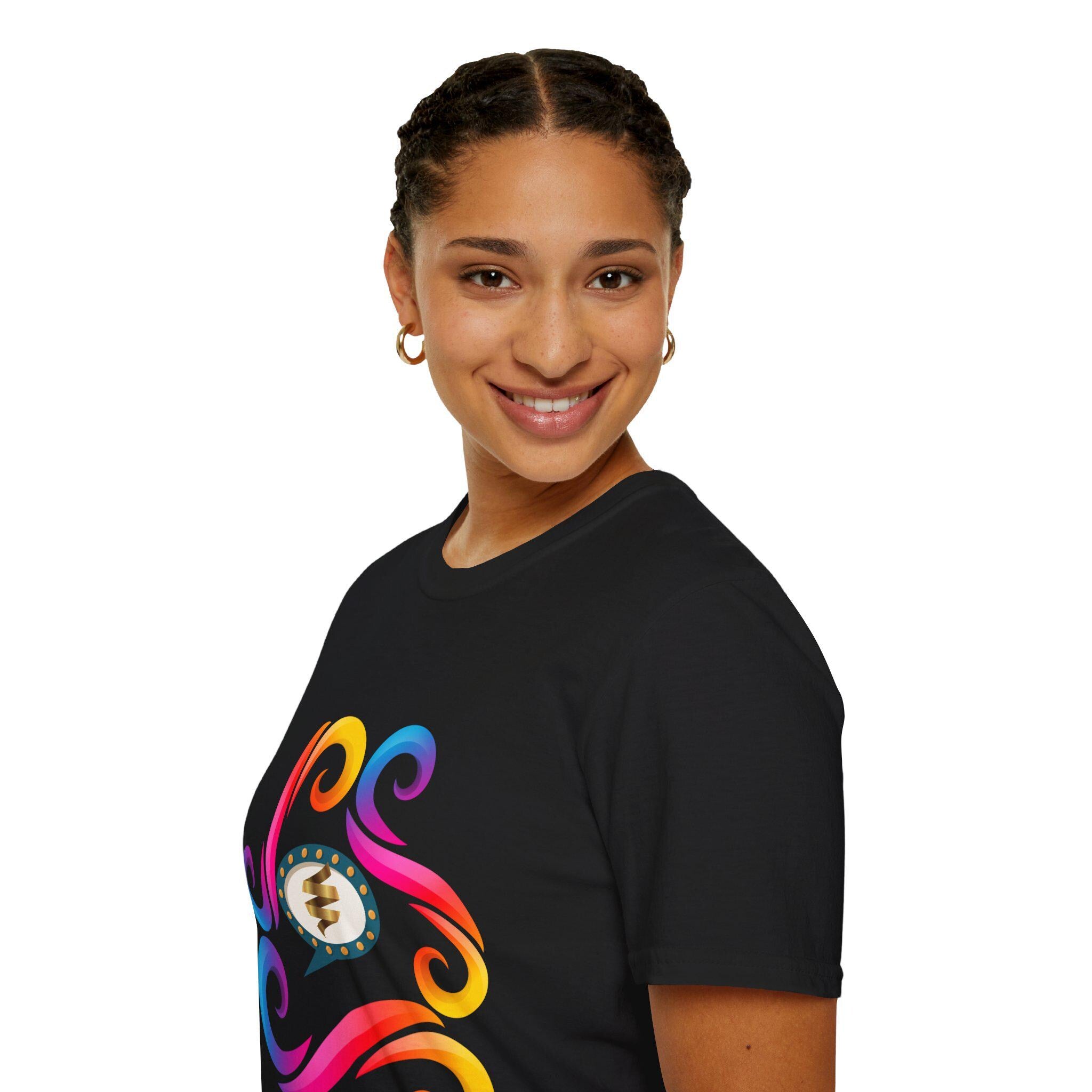 Vibrant Color Splash T-Shirt | Bold Graphic Cotton Tee