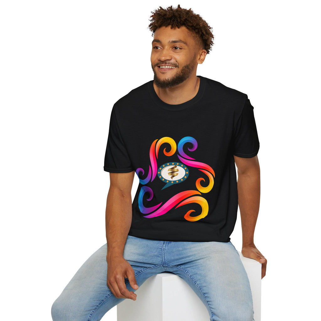Vibrant Color Splash T-Shirt | Bold Graphic Cotton Tee