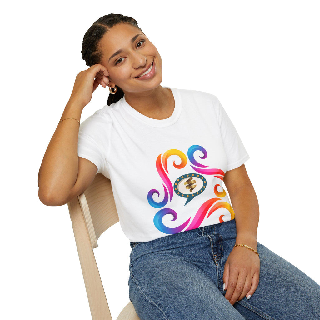 Vibrant Color Splash T-Shirt | Bold Graphic Cotton Tee