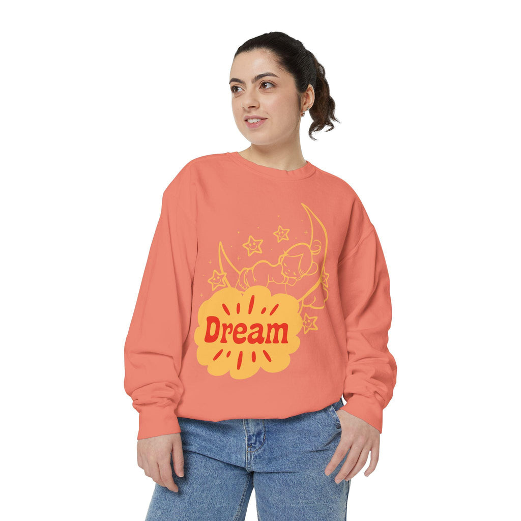 Retro Moon Embroidered Sweatshirt – Dreamy Vintage Celestial Comfort
