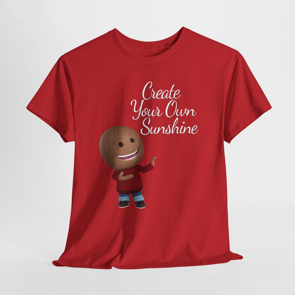 Create Your Sunshine Shirt, Positive Graphic Tee, Hand-Lettered Unisex, Minimalist Style
