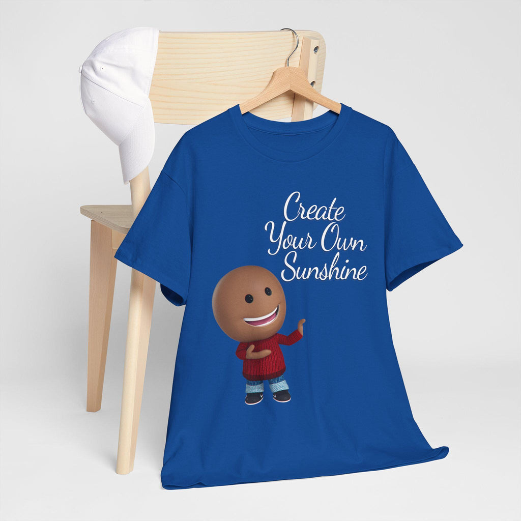 Create Your Sunshine Shirt, Positive Graphic Tee, Hand-Lettered Unisex, Minimalist Style