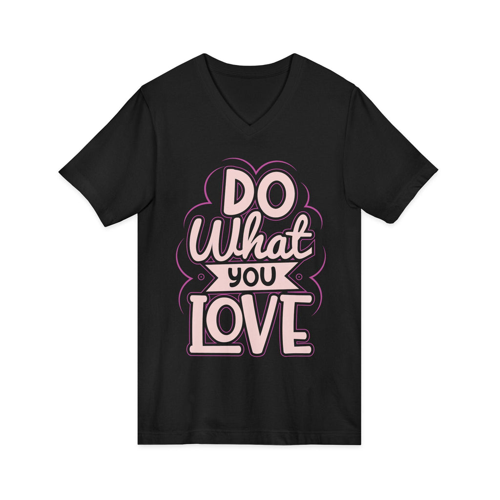 Do What You Love V-Neck Tee | Hand-Lettered Retro Script