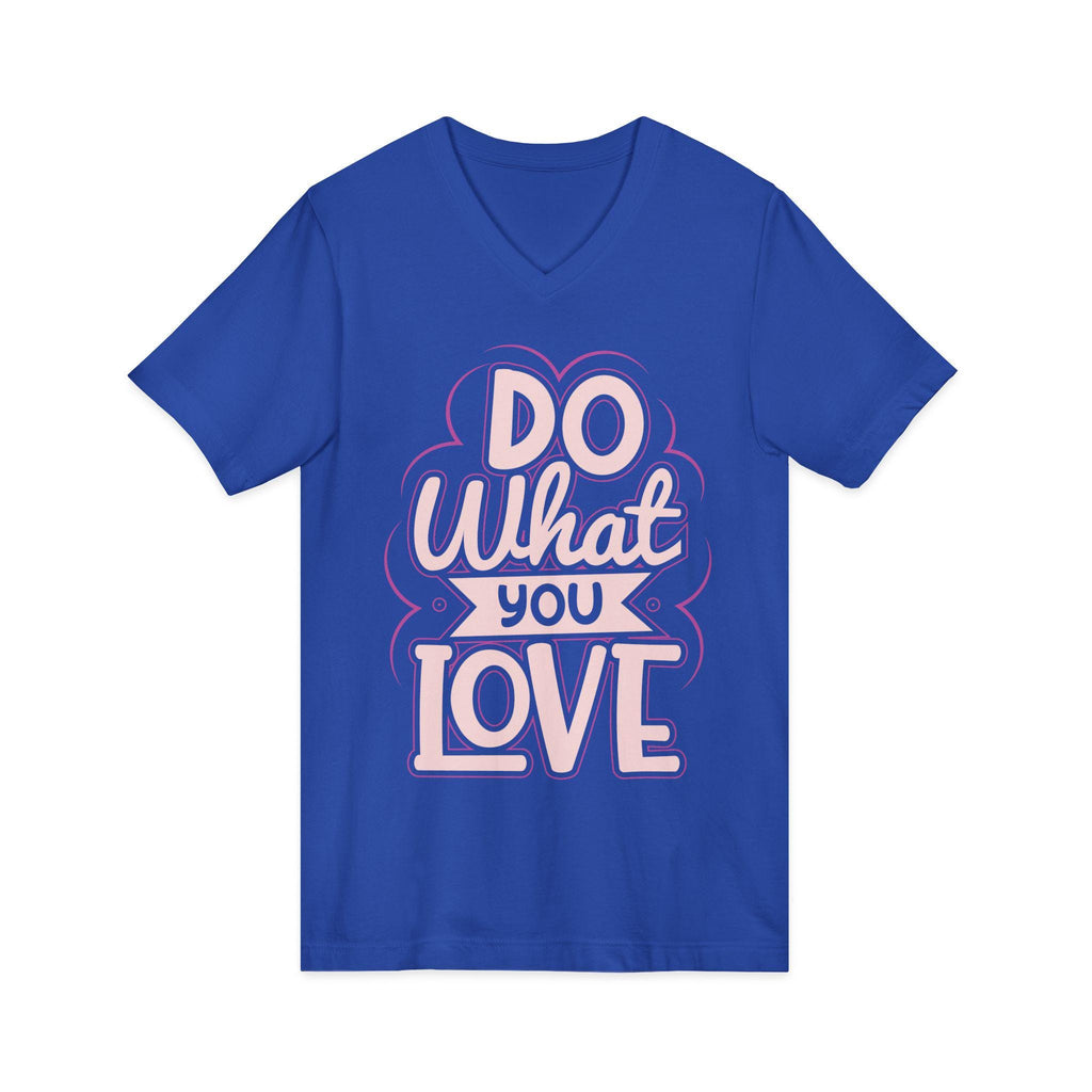 Do What You Love V-Neck Tee | Hand-Lettered Retro Script