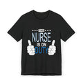 This Nurse Is On Duty T-Shirt | Nurse Thumbs Graphic Tee