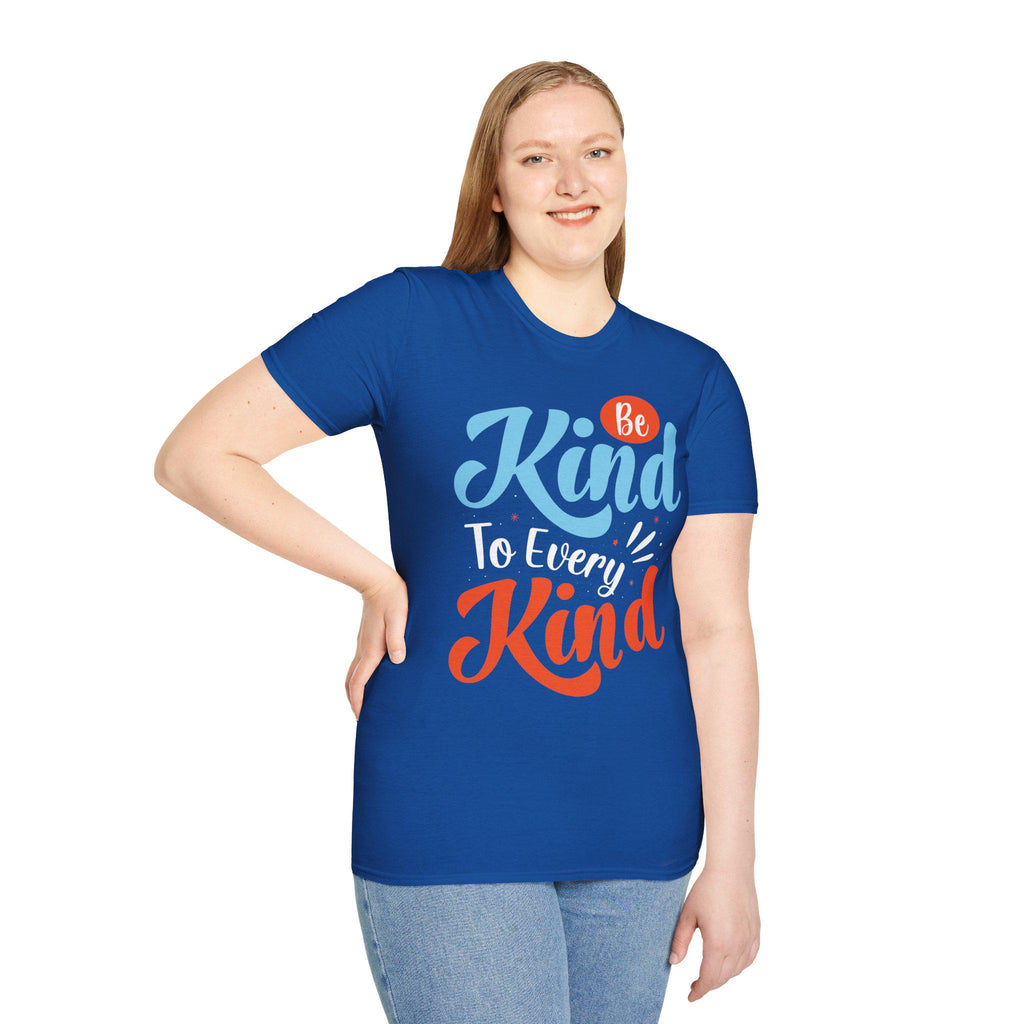 Unisex Softstyle Tee with Kindness Message, Eco-Friendly Casual Cotton Everyday Wear