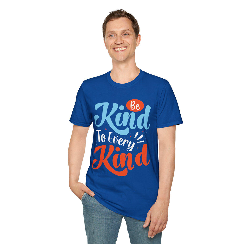 Unisex Softstyle Tee with Kindness Message, Eco-Friendly Casual Cotton Everyday Wear