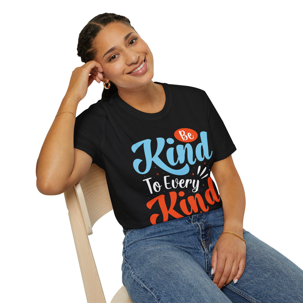 Unisex Softstyle Tee with Kindness Message, Eco-Friendly Casual Cotton Everyday Wear