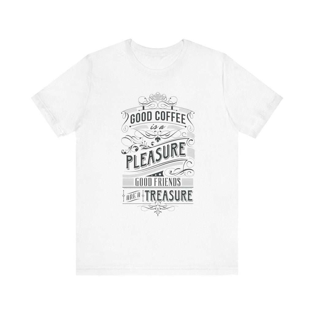 Vintage Coffee Slogan Tee | Lightweight Jersey Shirt, Airlume Cotton