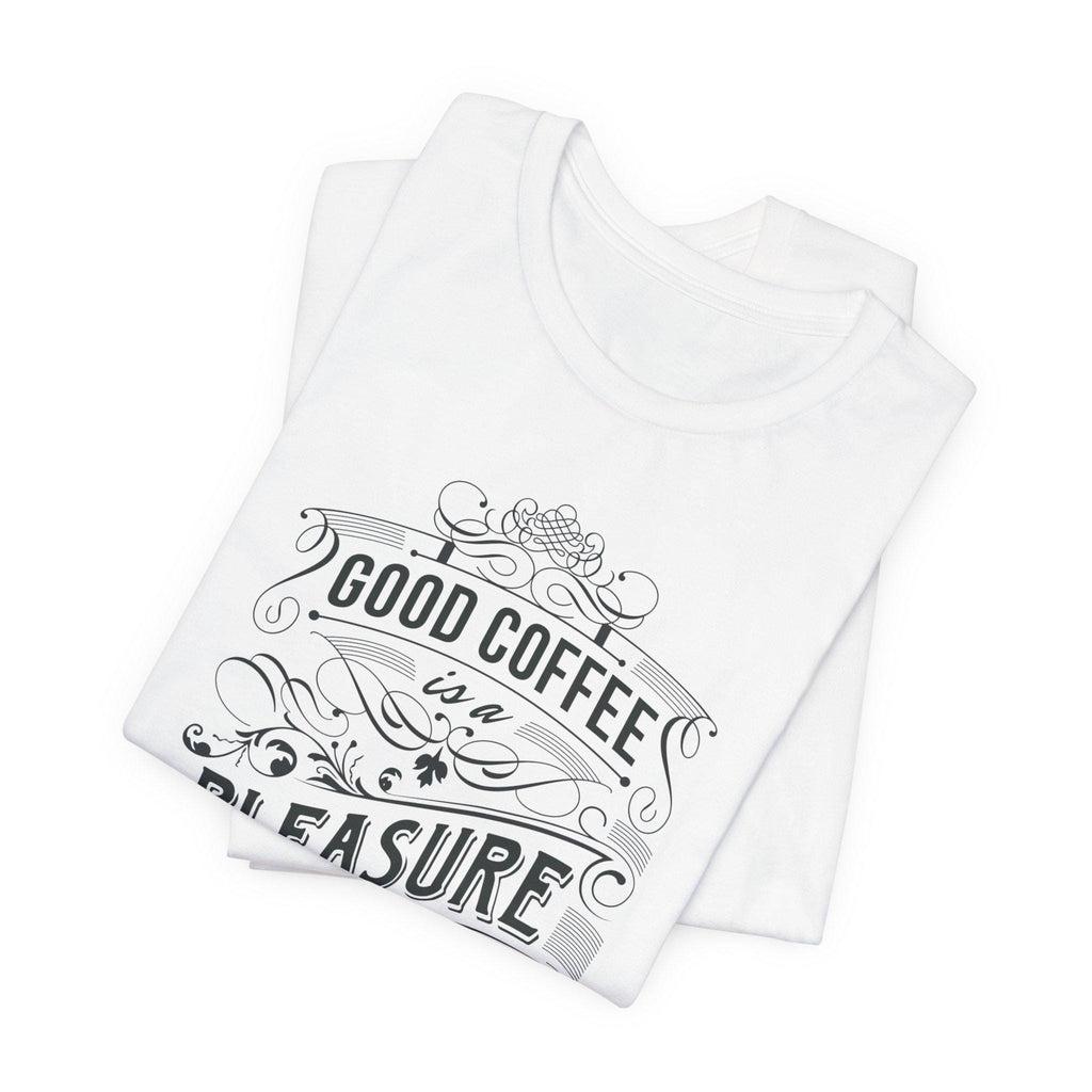Vintage Coffee Slogan Tee | Lightweight Jersey Shirt, Airlume Cotton