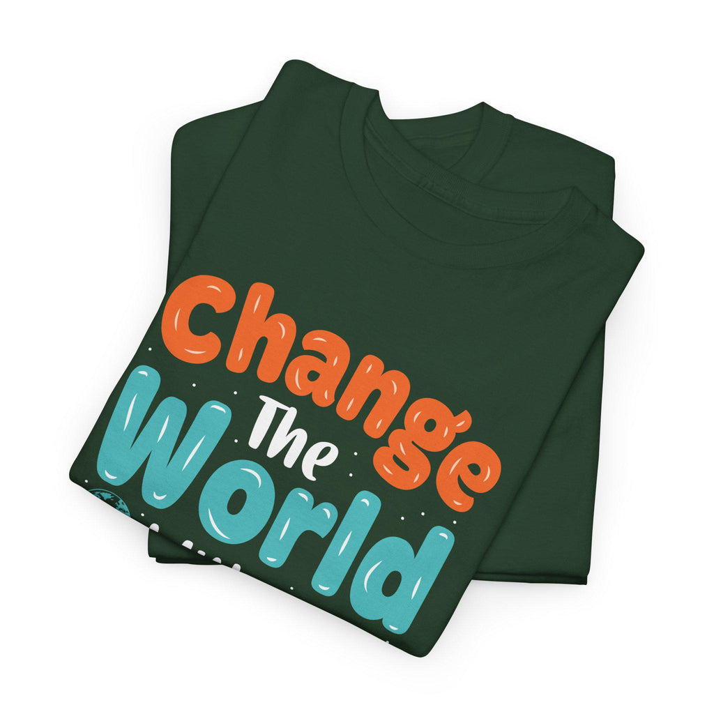 Change the World With Your Smile Shirt | Inspirational Quote Graphic Tee | Kindness Gift