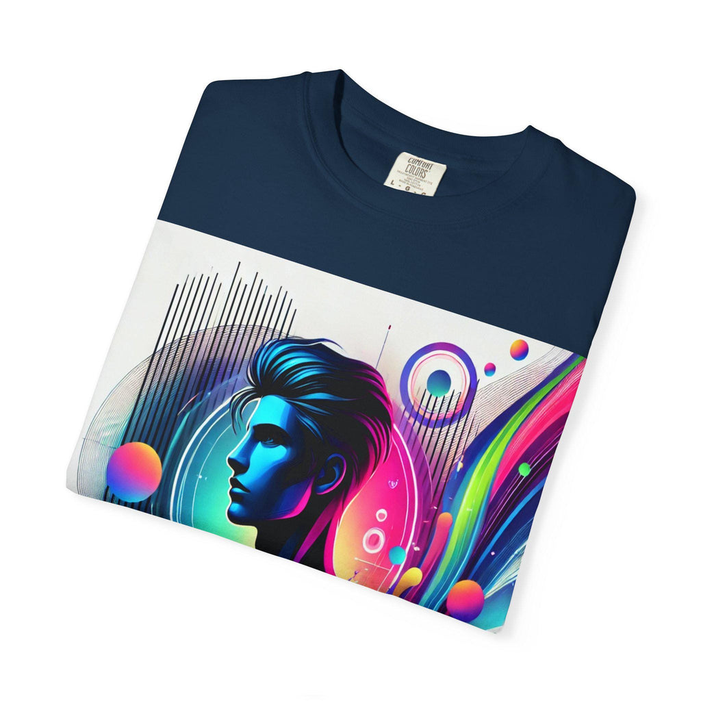 Abstract Graphic T-Shirt: Vibrant Art Tee, 100% Cotton, Unisex Casual Wear