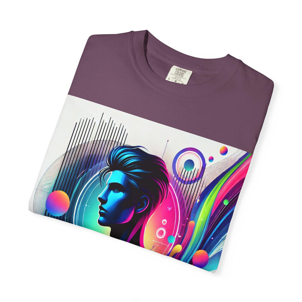 Abstract Graphic T-Shirt: Vibrant Art Tee, 100% Cotton, Unisex Casual Wear