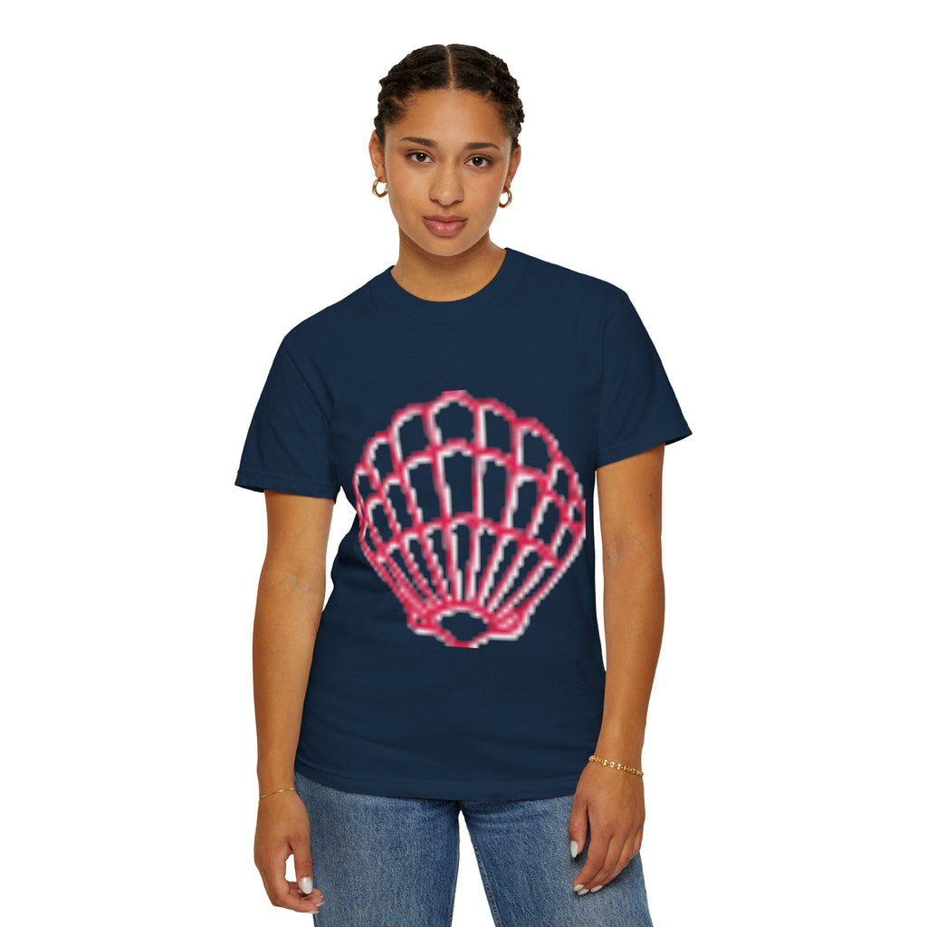 Scallop Shell Graphic T Shirt Unisex Casual Beach Tee