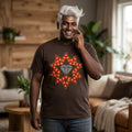Starburst Graphic T Shirt Unisex Abstract Art Tee Vibrant Cotton Streetwear Colorful