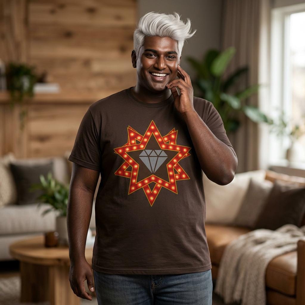 Starburst Graphic T Shirt Unisex Abstract Art Tee Vibrant Cotton Streetwear Colorful