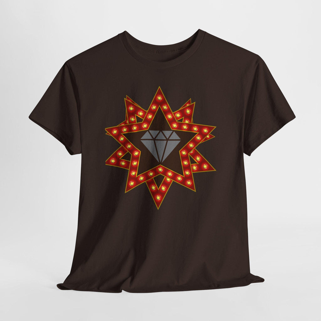 Starburst Graphic T Shirt Unisex Abstract Art Tee Vibrant Cotton Streetwear Colorful