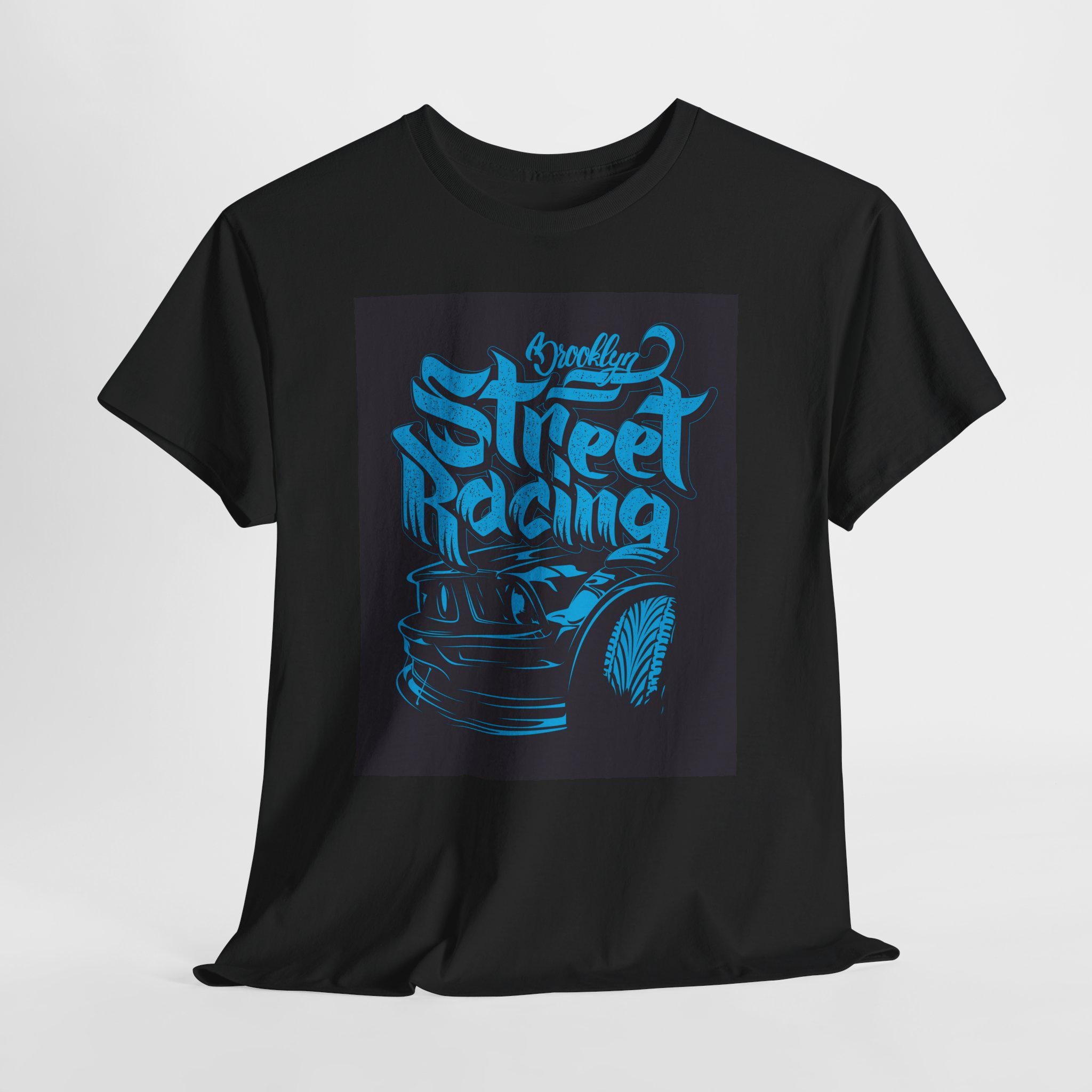 Street Racing Tee, Retro Muscle Car Graphic Shirt for Automotive Enthusiasts