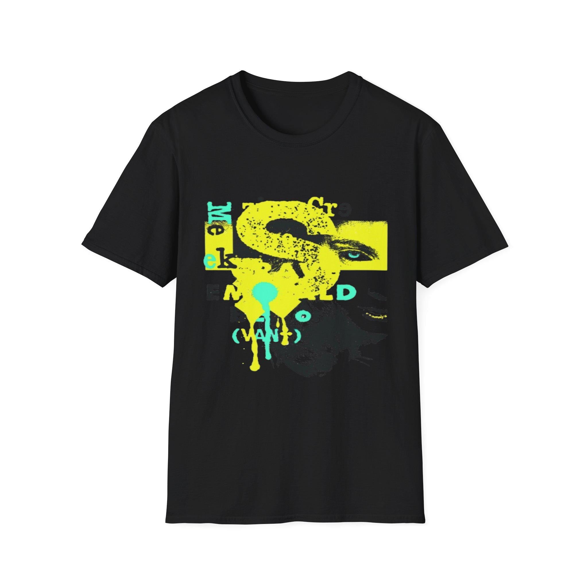 Neon Graffiti Graphic Tee | Urban Streetwear Shirt | Abstract Paint Splatter Shirt