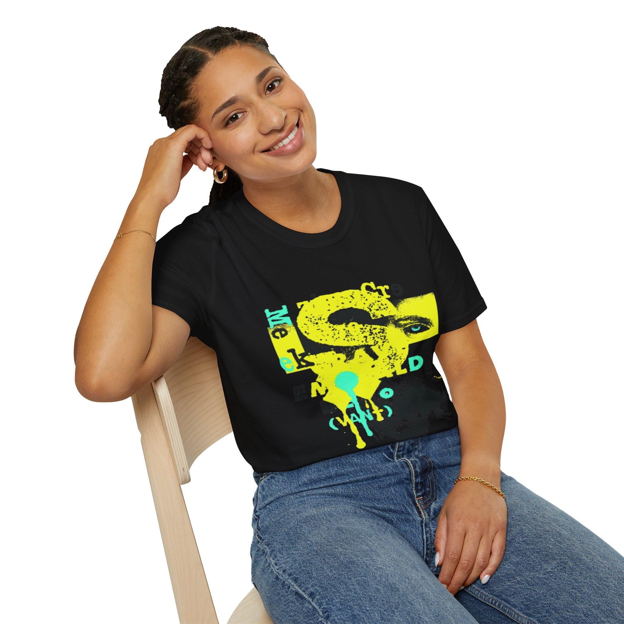 Neon Graffiti Graphic Tee | Urban Streetwear Shirt | Abstract Paint Splatter Shirt