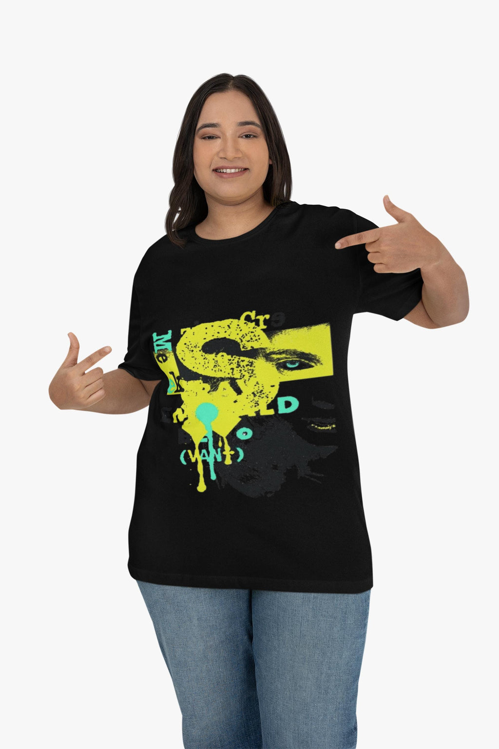 Neon Graffiti Graphic Tee | Urban Streetwear Shirt | Abstract Paint Splatter Shirt