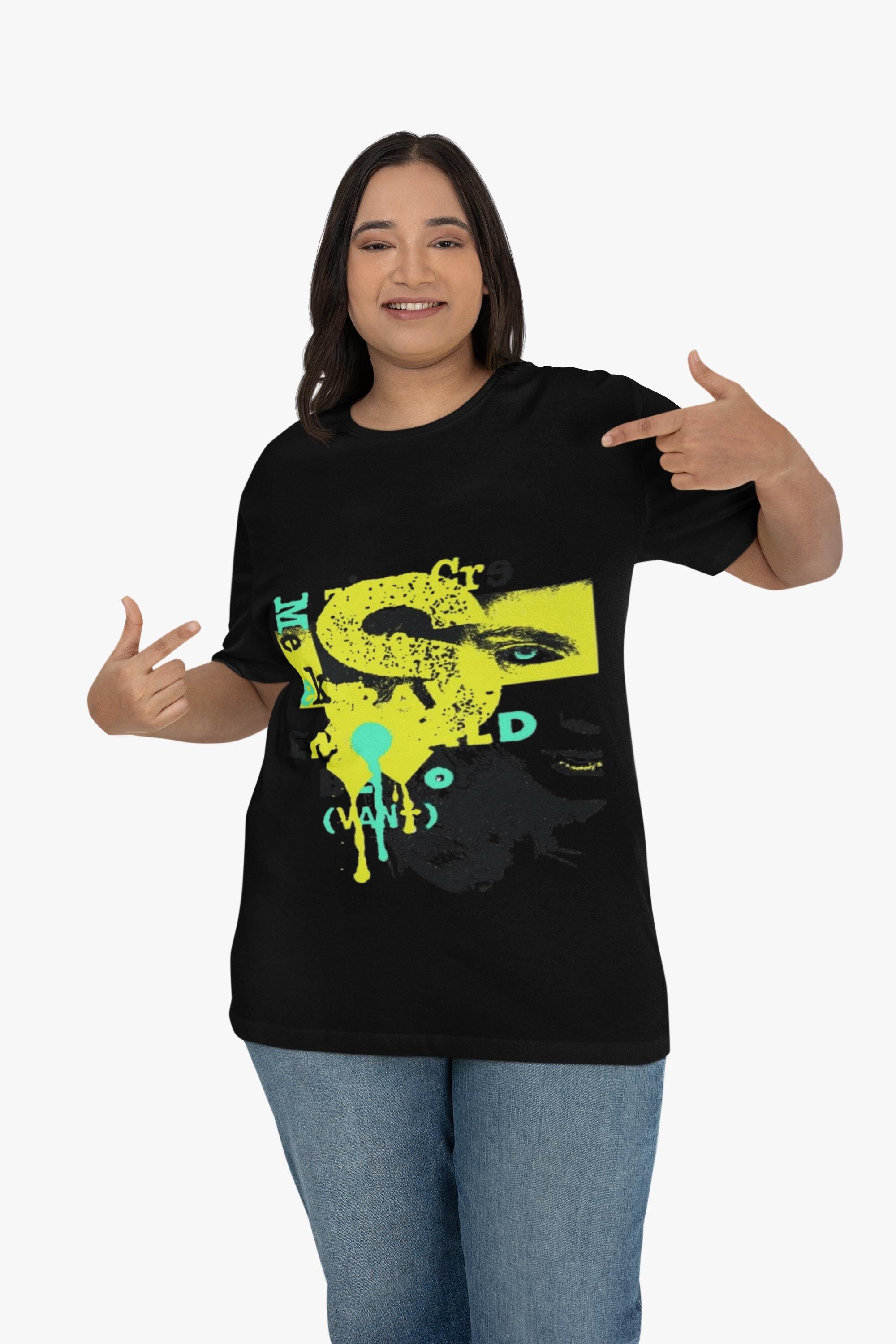 Neon Graffiti Graphic Tee | Urban Streetwear Shirt | Abstract Paint Splatter Shirt