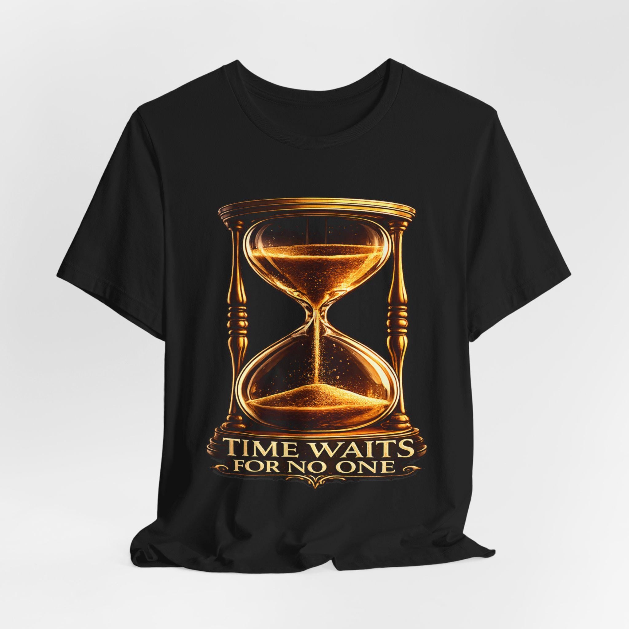 Time Waits for No One Shirt | Hourglass Graphic Tee | Inspirational Quote Gift