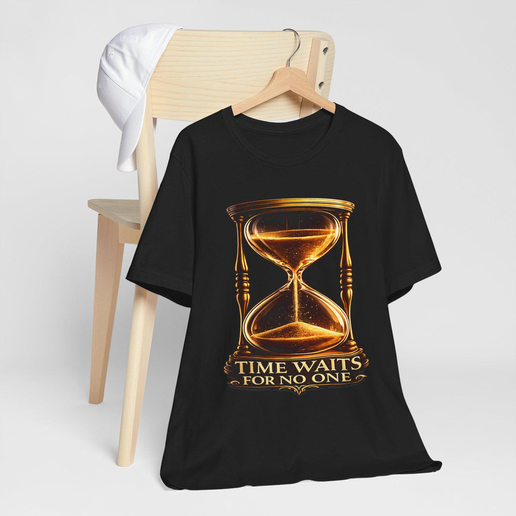 Time Waits for No One Shirt | Hourglass Graphic Tee | Inspirational Quote Gift