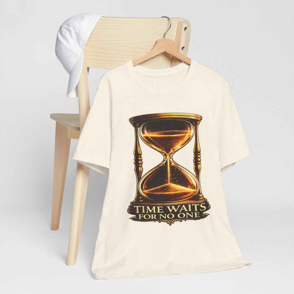 Time Waits for No One Shirt | Hourglass Graphic Tee | Inspirational Quote Gift