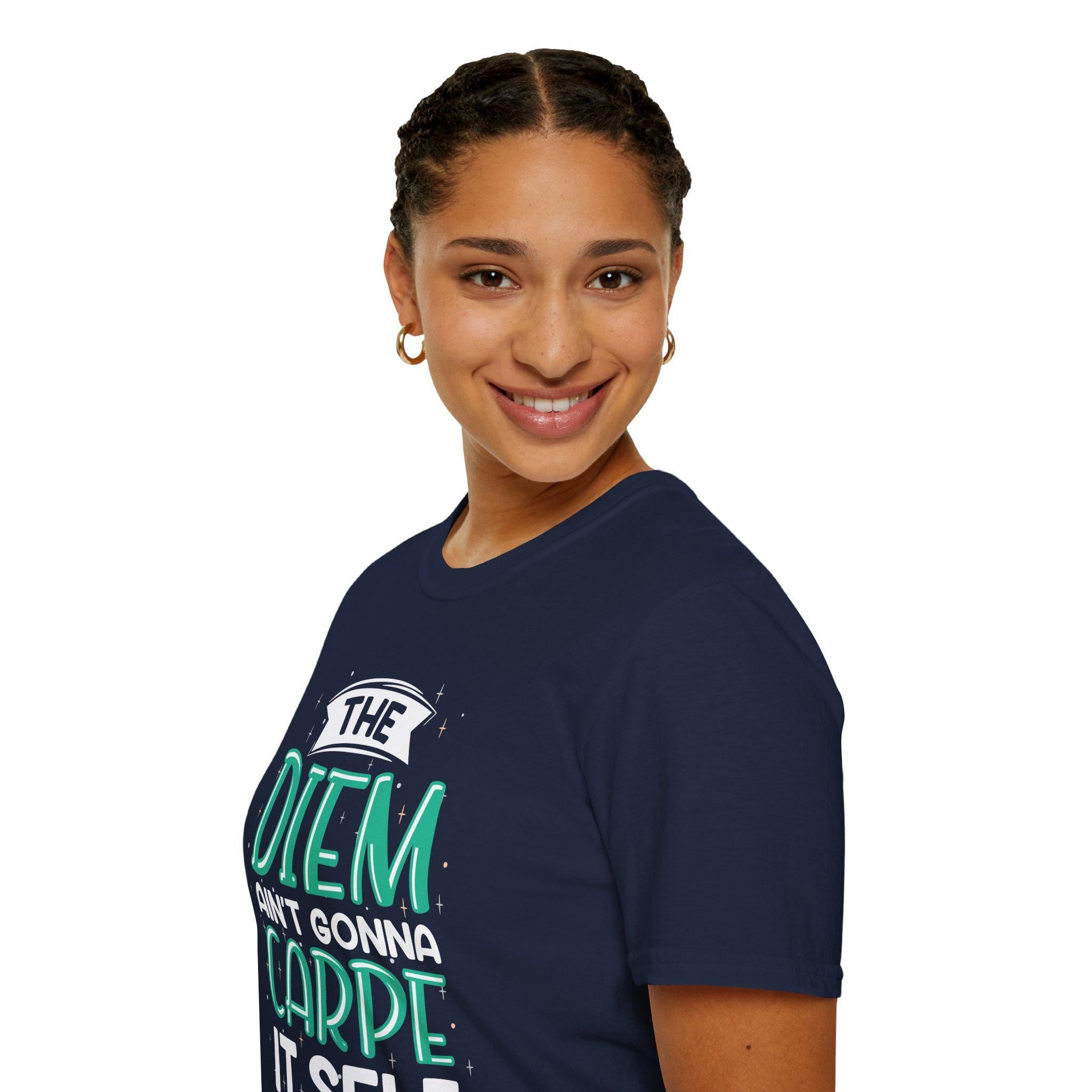 The Diem Aint Gonna Carpe Itself T Shirt Retro Motivational Graphic Tee